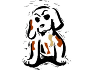 Sticker Custom Preview Image #019401 Animals Cartoons Dog Shedding