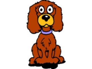 Sticker Custom Preview Image #019402 Animals Cartoons Dog Sitting1