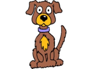 Sticker Custom Preview Image #019403 Animals Cartoons Dog Sitting2