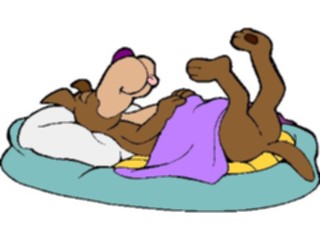 Sticker Custom Preview Image #019415 Animals Cartoons Dog Sleeping7
