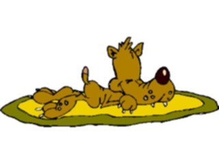 Sticker Custom Preview Image #019416 Animals Cartoons Dog Sleeping8