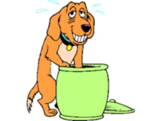 Sticker Custom Preview Image #019423 Animals Cartoons Dog Sneaky