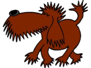 Sticker Custom Preview Image #019435 Animals Cartoons Dog Strutting