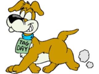 Sticker Custom Preview Image #019443 Animals Cartoons Dog Tag Day