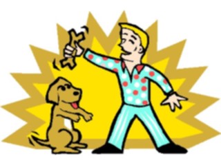Sticker Custom Preview Image #019450 Animals Cartoons Dog Training