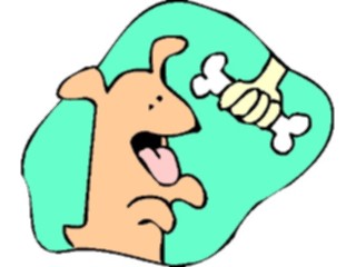Sticker Custom Preview Image #019451 Animals Cartoons Dog Treat1