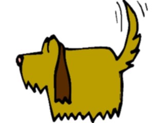 Sticker Custom Preview Image #019457 Animals Cartoons Dog Wagging Tail2