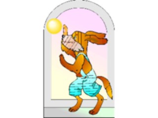 Sticker Custom Preview Image #019477 Animals Cartoons Dogwith Ball2