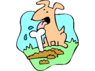 Sticker Custom Preview Image #019488 Animals Cartoons Dogwith Bone10