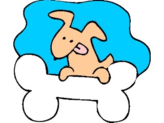 Sticker Custom Preview Image #019490 Animals Cartoons Dogwith Bone12