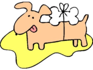 Sticker Custom Preview Image #019494 Animals Cartoons Dogwith Bone16