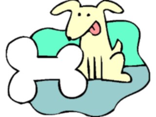 Sticker Custom Preview Image #019495 Animals Cartoons Dogwith Bone17