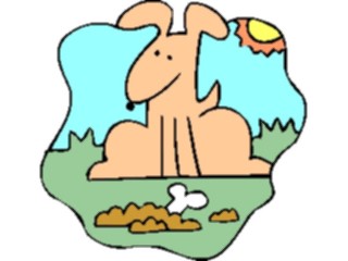 Sticker Custom Preview Image #019500 Animals Cartoons Dogwith Bone22