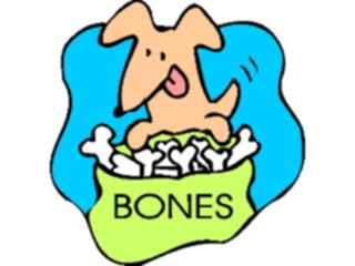 Sticker Custom Preview Image #019501 Animals Cartoons Dogwith Bone23