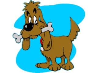 Sticker Custom Preview Image #019510 Animals Cartoons Dogwith Bone32