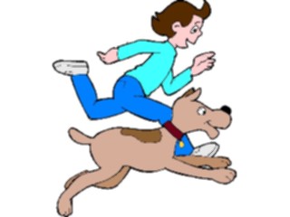 Sticker Custom Preview Image #019535 Animals Cartoons Dogwith Owner09