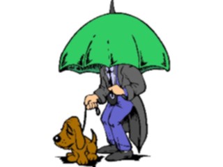 Sticker Custom Preview Image #019537 Animals Cartoons Dogwith Owner11