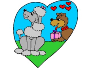 Sticker Custom Preview Image #019560 Animals Cartoons Dogsin Love2