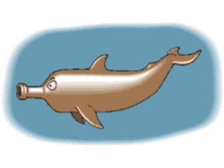 Sticker Custom Preview Image #019569 Animals Cartoons Dolphin Bottlenose