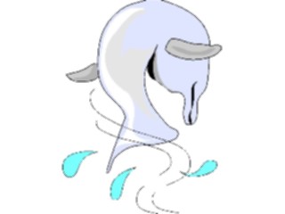 Sticker Custom Preview Image #019571 Animals Cartoons Dolphin Diving