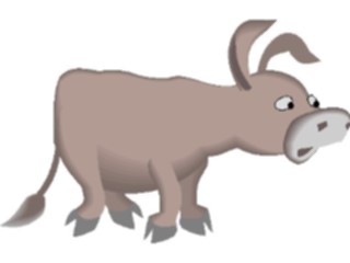 Sticker Custom Preview Image #019580 Animals Cartoons Donkey06
