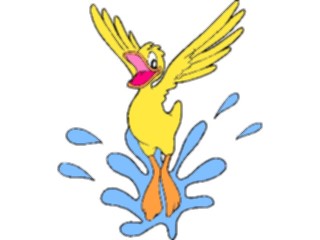 Sticker Custom Preview Image #019675 Animals Cartoons Duck Flying2