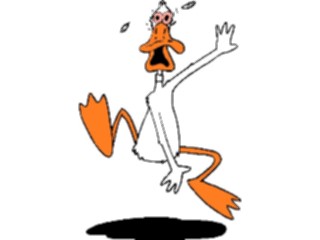 Sticker Custom Preview Image #019678 Animals Cartoons Duck Freaked