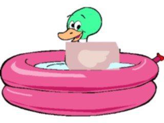 Sticker Custom Preview Image #019683 Animals Cartoons Duckin Pool