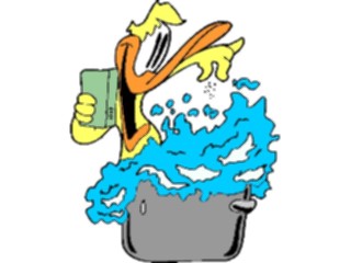 Sticker Custom Preview Image #019705 Animals Cartoons Duck Seasoning Water