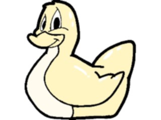 Sticker Custom Preview Image #019709 Animals Cartoons Duck Smiling
