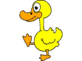 Sticker Custom Preview Image #019717 Animals Cartoons Duck Walking