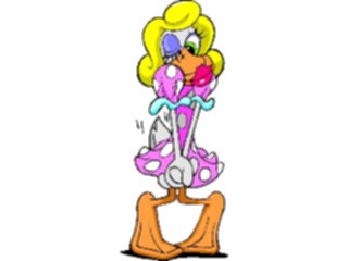 Sticker Custom Preview Image #019718 Animals Cartoons Duck Winking