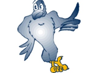 Sticker Custom Preview Image #019763 Animals Cartoons Eagle Thumbs Up