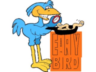 Sticker Custom Preview Image #019764 Animals Cartoons Early Bird