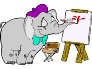 Sticker Custom Preview Image #019793 Animals Cartoons Elephant Artist