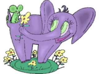 Sticker Custom Preview Image #019818 Animals Cartoons Elephant Mouse2