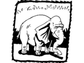 Sticker Custom Preview Image #019827 Animals Cartoons Elephant Sad