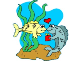 Sticker Custom Preview Image #020001 Animals Cartoons Fishin Love1