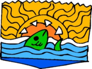 Sticker Custom Preview Image #020048 Animals Cartoons Fish Water Design