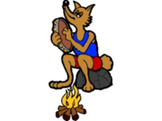 Sticker Custom Preview Image #020114 Animals Cartoons Foxat Campfire