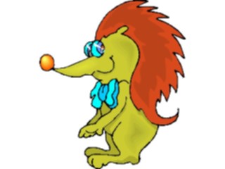 Sticker Custom Preview Image #020370 Animals Cartoons Hedgehog Dressed Up