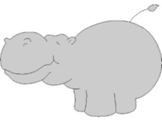 Sticker Custom Preview Image #020396 Animals Cartoons Hippo02