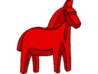 Sticker Custom Preview Image #020445 Animals Cartoons Horse13