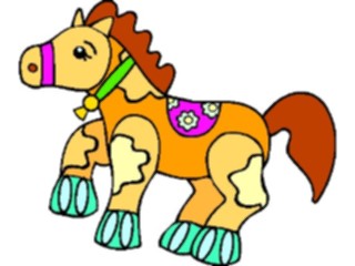 Sticker Custom Preview Image #020450 Animals Cartoons Horse18