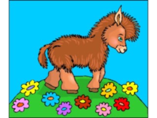 Sticker Custom Preview Image #020464 Animals Cartoons Horse Baby