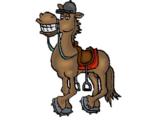 Sticker Custom Preview Image #020474 Animals Cartoons Horse Happy