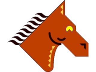 Sticker Custom Preview Image #020475 Animals Cartoons Horse Head