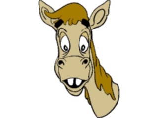 Sticker Custom Preview Image #020476 Animals Cartoons Horse Head1