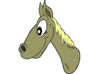 Sticker Custom Preview Image #020477 Animals Cartoons Horse Head2