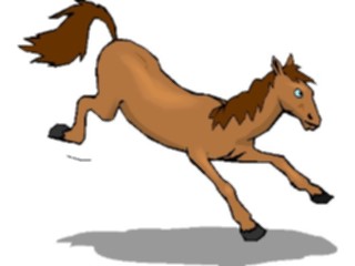 Sticker Custom Preview Image #020479 Animals Cartoons Horse Kicking1